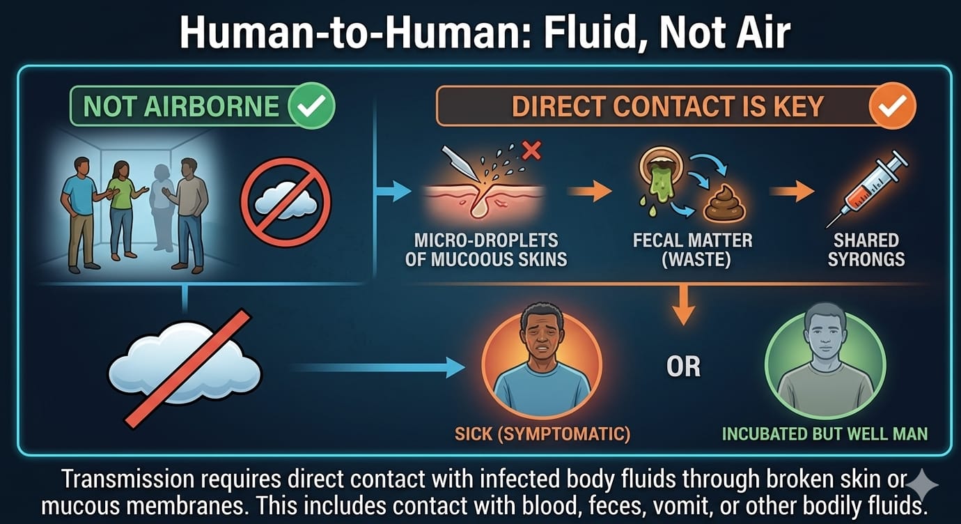 Human-to-Human Fluid, Not Air