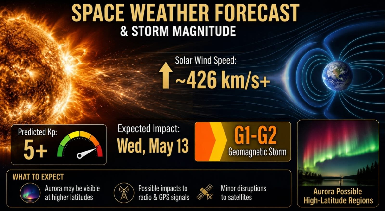 Space Weather Forecast & Storm Magnitude