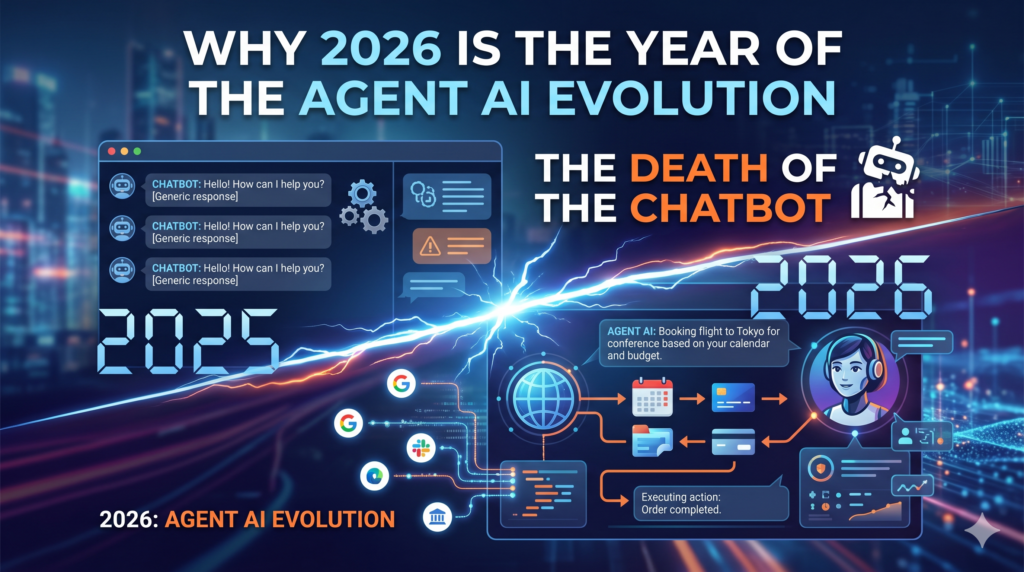 The Death of the Chatbot: Why 2026 is the Year of the Agent AI Evolution
